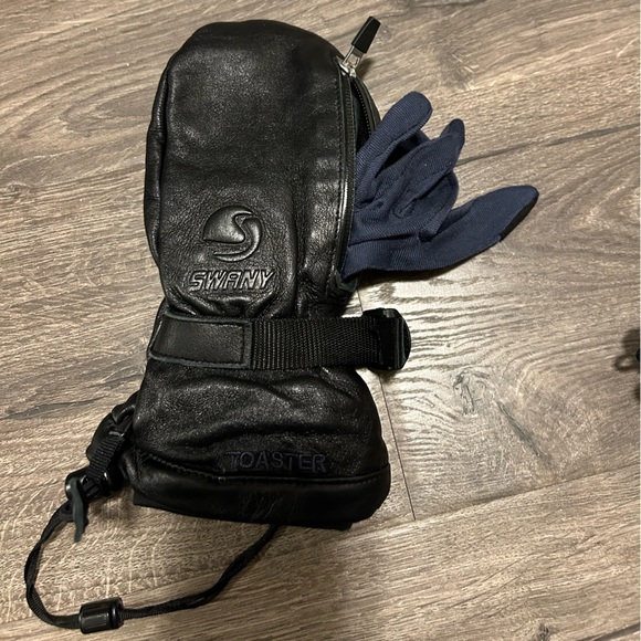 Women’s leather mitten - Picture 4 of 5